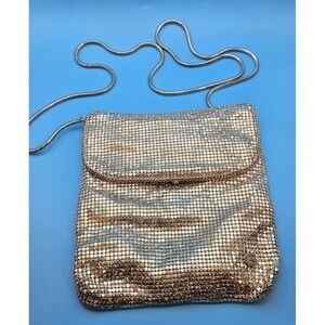 Vtg 70s Disco Glowmesh Disco Purse
